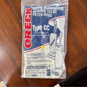 5 pack Oreck Type CC Hypo-Allergenic Vacuum Filter Bags